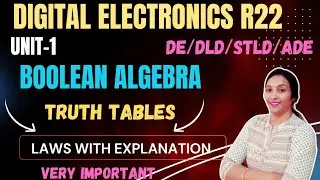 Boolean Algebra Properties | Very important LongQuestion | #DigitalElectronics #ADE #STLD #DE #JNTUH