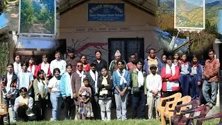 First plein air painting with KU classmates 😁😅Shree shiladevi basic school ( Nagarkot)