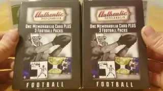 Authentic Memorabilia Fairfield Co Repack. $10 Target Football Cards Box Break