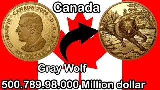 $200 Canada Grey Wolf Coin 2025 | King Charles III | Real Value & Full Details