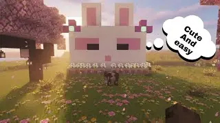 🐰💖|| Minecraft How To Build Cute Bunny Face House part-1  ||💖🐰 @minecraft 