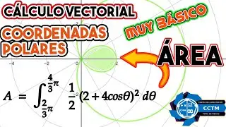 🧐 Área con coordenadas polares | Integral | ¡Muy básico!|Cálculo Vectorial