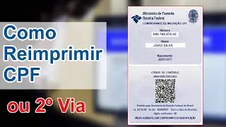 Como Imprimir CPF no Site da Receita Federal - e Salvar em PDF