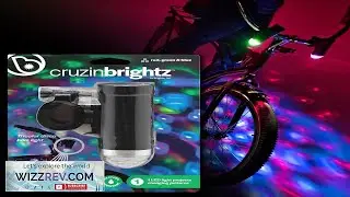Brightz CruzinBrightz Disco Party LED Bike Light Tri Colored Blinking Swirling Color