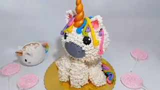 Torta de unicornio 3D| 3D unicorn cake 🦄