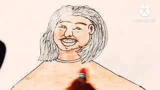 Easy beautiful particle drawing easy step by step woman girl face drawing lapside ll EASY COLORING 