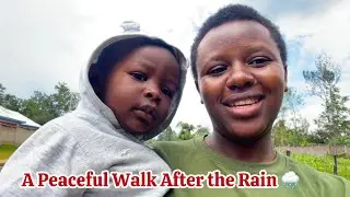 A Peaceful Walk After the Rain | Village Life in Kakamega 🌧️🌿| Mom And Son Bonding @LizNutt5 