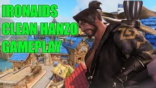 IRONAIDS CLEAN HANZO GAMEPLAY POTG - TOP 500 OVERWATCH SEASON 22