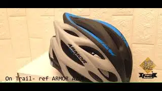 CASCO ON TRAIL ARMOR AZUL LUZ TRASERA