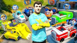 ROUBEI TODOS OS CARROS SECRETOS DA PATRULHA CANINA no GTA 5