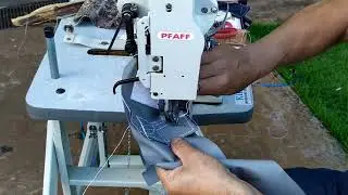 Máquina de costura de braço Pfaff 335 transporte triplo