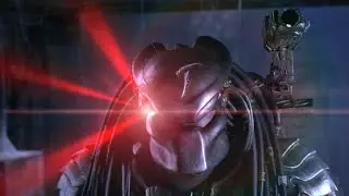 Alien vs predator 🎬 | fight scene with Predator's plasma canon
