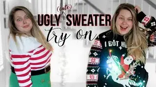 🎄TRYING ON UGLY CHRISTMAS SWEATERS FROM WALMART | Plus Size Try On Haul 🎄