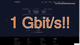 Vodafone Kabel Speedtest Gigabit Internet 1000mbit 1Gbit Dresden