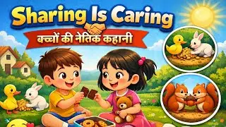 Sharing Is Caring Story in Hindi 🌈 | सीख देने वाली कहानी#SharingIsCaring