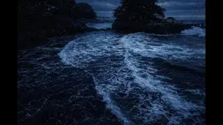 Night Ocean Waves for Deep Sleep 🌊 Relaxing Ocean Sounds & Dark Beach Ambience