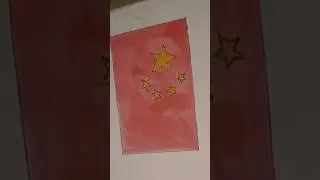 Chinese flag 🇨🇳 Painting 🎨🖌️#art #music