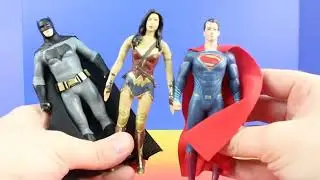 Huge Batman V Superman Collection Action Figures Batmobile Batwing - Just4fun290 Original Videos