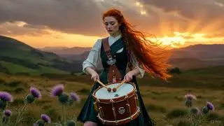 Thistle March Glory: Scottish Celtic Instrumental | Marching Drums & Fiddle