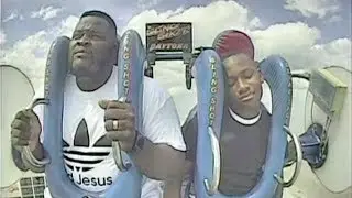 dad tries to save son on roller coaster then this happens... (Emotional)