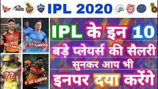 IPL 2020 - List Of Top 10 IPL Players With Very Low Salary | IPL Auction | MY Cricket Production