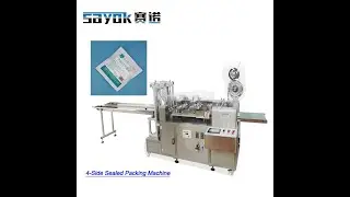 Horizontal Four Side Sealing Packaging Line Medical Paraffin Gauze Packing Machine | SAYOKPACK