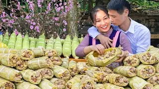 Unique & Creative — Wrapping Banh Tet With Corn Husks for the First Time with Small Family