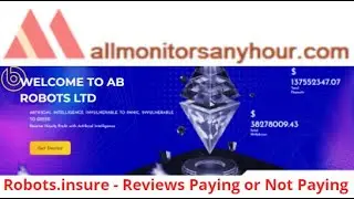 Robots.insure , Reviews Paying Or Not Paying , #HYIP monitor, #NEW HYIP, #ONLY BEST HYIP,