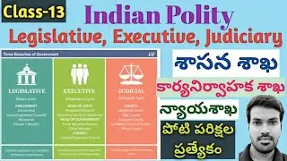 Different Between Legislative Executive and Judiciary||Indian Polity