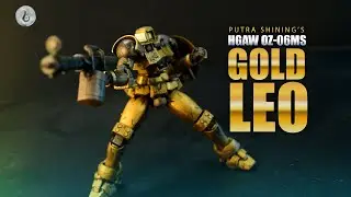 Gold Painted HG OZ-06MS Leo from Gundam Wing