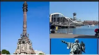 Columbus Monument Barcelona Spain | Walk place la rambla | #barcelona_spain