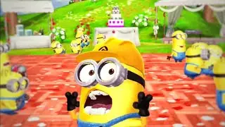 WORKER MINION AND ITS BIRTHDAY PARTY \ MINION RUSH / ** 4K **