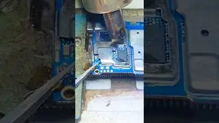 Remove an IC shield from a mobile motherboard,#mobilerepairing #youtubeshorts