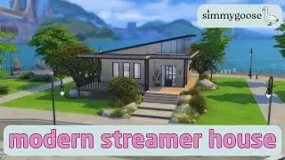 Modern Streamer House 👾 (no CC or Mods) // The Sims 4 Speed Build