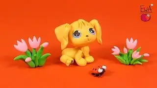 LPS puppy tutorial - polymer clay - modelina