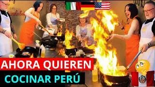 EXTRANJEROS AL WOK: ¡QUIEREN APRENDER EL SABOR PERUANO!