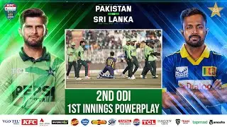 1st Innings Powerplay | Pakistan vs Sri Lanka ODI series 2025 | 2nd ODI | PCB | M2S1U