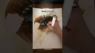 trying COFFEE SPILL ART ☕️ 🎨 #Shorts
