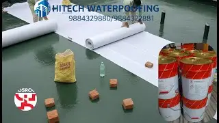 Nitoproof 600pf application Fosroc chemicals / Hitech waterproofing Pu waterproofing #waterproofing
