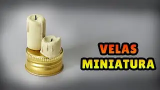 🔴 FAÇA VELAS MINIATURA - Tutorial Fácil Biscuit, clay, plastilina , Pasta Americana - DIY halloween