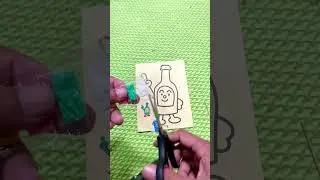 Mewarnai gambar dengan pasir warna | Mainan anak gambar pasir warna warni #mewarnaipasir