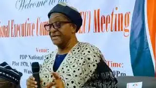 Moment PDP BoT chairman, Senator Walid Jibrin, resigned.