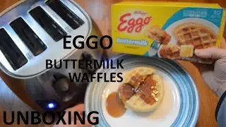 Unboxing Eggo Buttermilk Waffles 10 Waffle Box