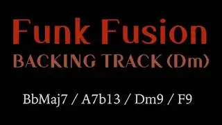 Funk Fusion Backing Track (D minor) - HW backing tracks
