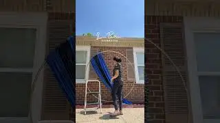 Circle balloon arch outside set up #shorts #ytshort #balloonoutside #howto #how