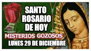 SANTO ROSARIO DE HOY A LA VIRGEN DE GUADALUPE : MISTERIOS GOZOSOS LUNES 29 DE DICIEMBRE DE 2025.