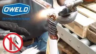 Electric Motor cable brazing with Oweld oxy-hydrogen gas generator
