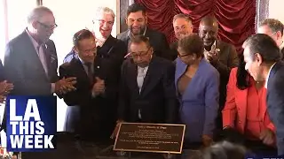 Unveiling of Herb J. Wesson, Jr. Steps