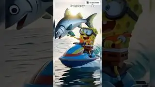A Rare Ocean Moment‼️Fish Jumped Right Over SpongeBob&rsquo;s Head‼️ #shortvideo #spongebob