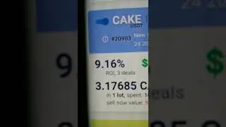 Pancake swap cake coin  automated, passive algo trading bot, 9.16 ROI in 3 days